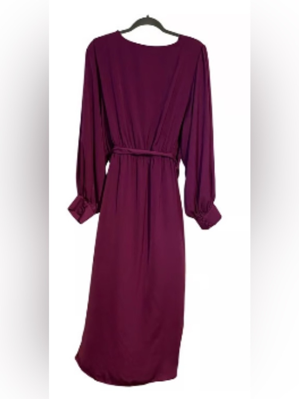 City Chic Women’s Opulent Long Sleeve Midi Dress Lilac Size L NWT - Picture 3 of 14